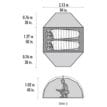 Måtten på tvåmannatältet från MSR Elixir 2.