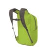 Baksidan av ryggsäcken Osprey Ultralight Stuff Pack i färgen Limon.