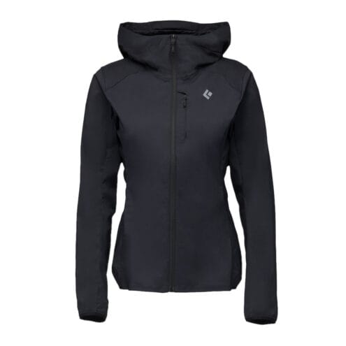 alpin hoodie dam i svart