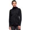Kvinna som bär mellanlager från Black Diamond Factor Hoody svart