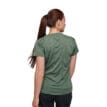 Baksidan av T-shirt från Black Diamond Lightwire Tech laurel green