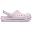 Rosa Crocs Toddler Crocband Clog (barn) i profil.