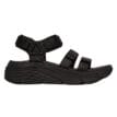 Skechers Women's Max Cushioning Sandal i svart.