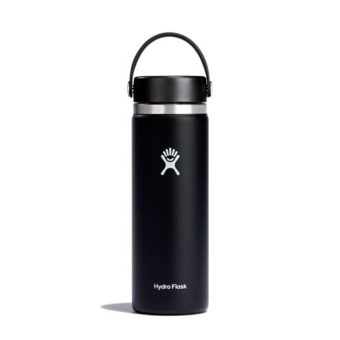 Hydroflask Wide Flex 20oz (591ml) i färgen Black.