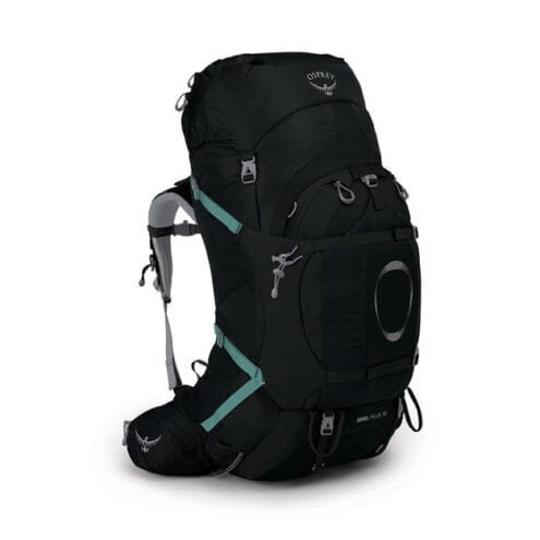 framsida av Osprey Ariel plus 70 i black