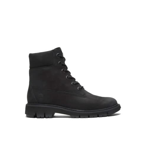 Utsida profil av Timberland Lucia Way 6 inch Kängor (dam) i black nubuck