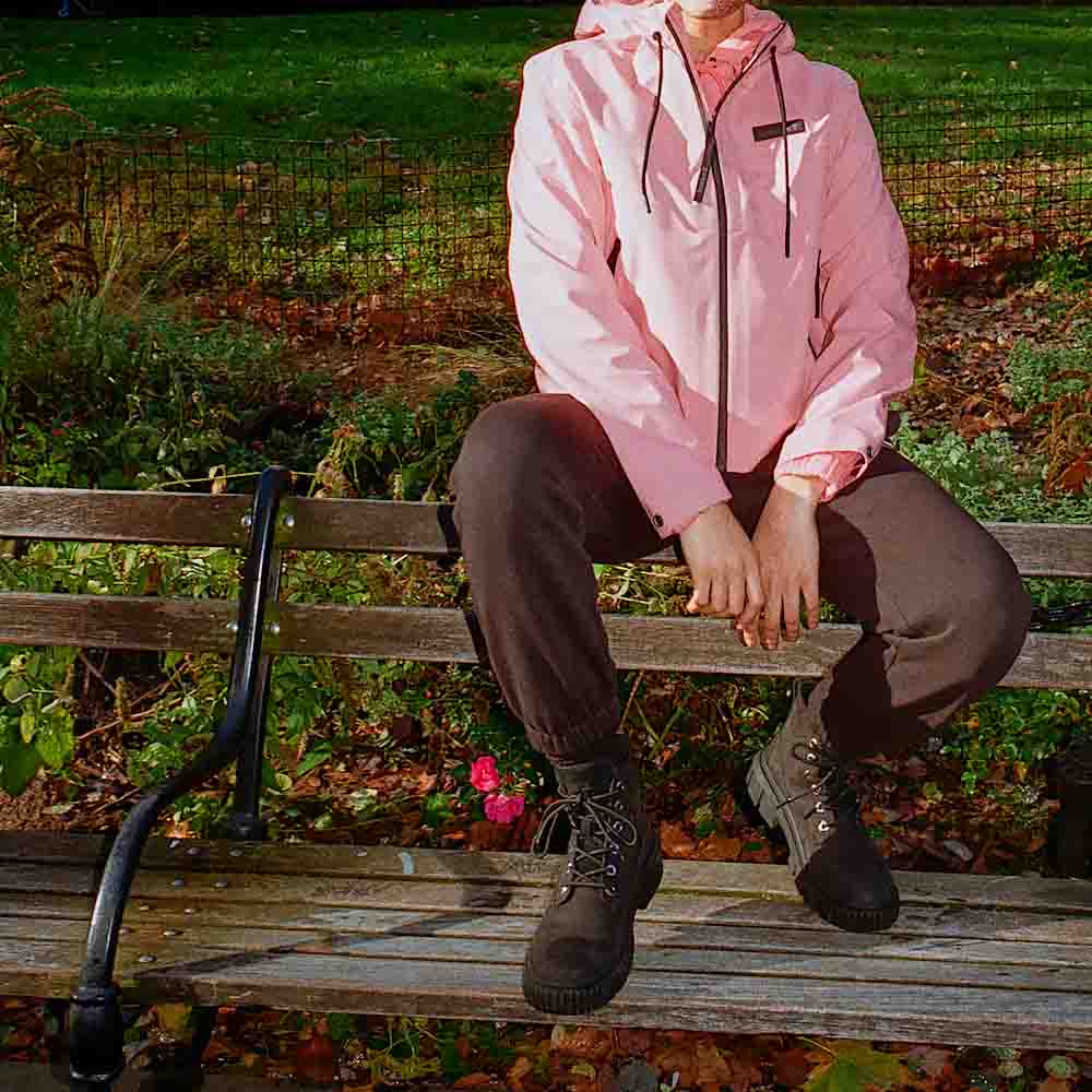 Timberland Greyfield läderkängor (dam) på en modell