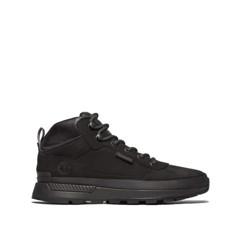 Utsida profil av Timberland Field trekker mid kängor (herr) i färgen black nubuck