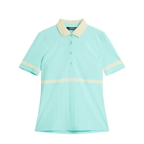 J.Lindeberg Moira Polo retro pikétröja (dam) i färgen aruba blue