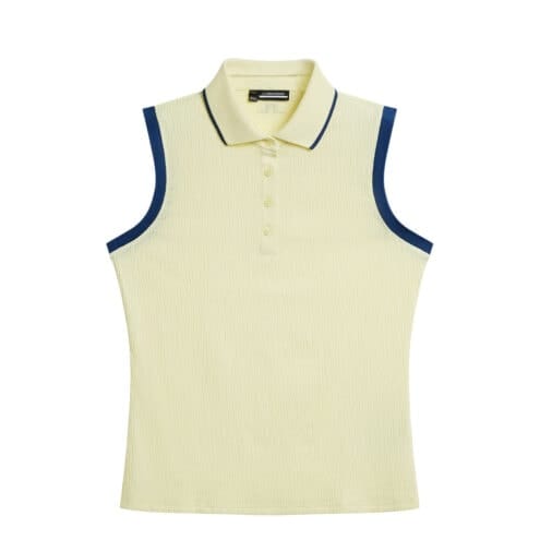 J.Lindeberg Lila Sleeveless Top pikéväst (dam) i färgen wax yellow