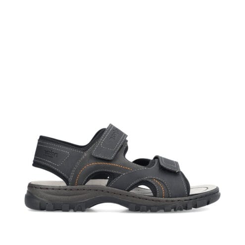 Utsida profil av Lätta och sköna Rieker 25053-00 sandaler (herr)