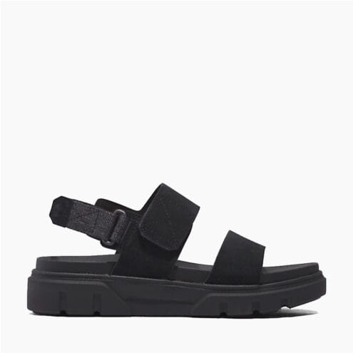 Stilfulla och bekväma Timberland Greyfield Sandal 2-strap tofflor (dam) - i svart
