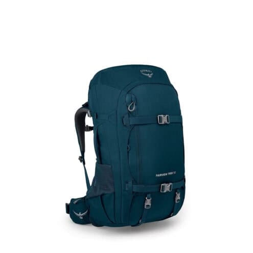 Osprey Fairview Trek 50L vandrings och reseryggsäck (dam) i färgen jungle night green