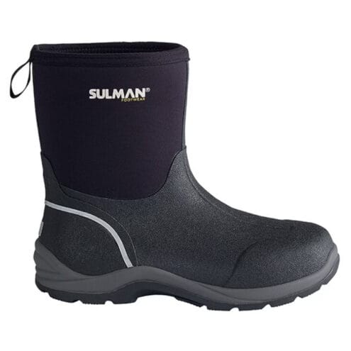 Sulman Neon Plus gummistövlar (dam) i en svart färg