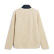 Tretorn Farhult Pile Patch pilejacka i färgen light beige baksidan