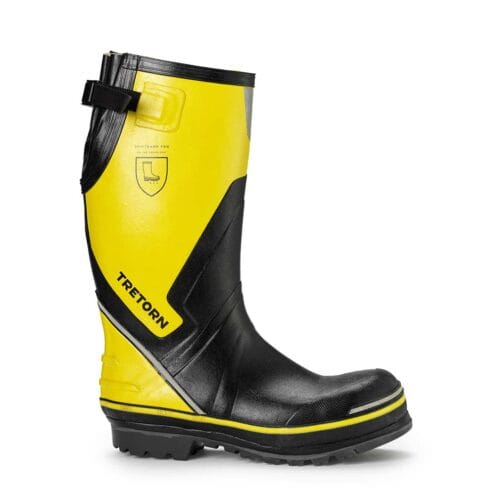 Tretorn Spiktramp Pro arbetsstövlar i färgen yellow/black