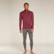 en modell bär Icebreaker 260 Tech LS Half Zip underställströja (herr)