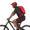 Osprey Siskin 12L cykelväska (unisex) på en modell som cyklar