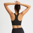 baksida av svart Röhnisch Ribbed R Sportsbra sport-bh (dam)