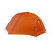 en orange Big Agnes Copper Spur UL1 kupoltält för en person