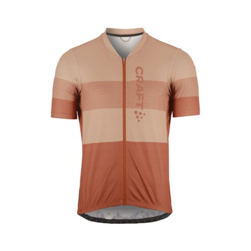 framsida av Craft Core Endur Logo Jersey cykeltröja (herr) i färgen Sequoia_Syrup