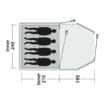 ritning på Outwell Earth 4 Plus tunneltält för 4 personer