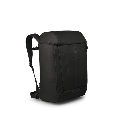 en svart Osprey Mountain Bound Boot Pack