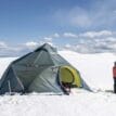 lifestylebild på Bergans Wiglo LT v.2 kupoltält för 6 personer
