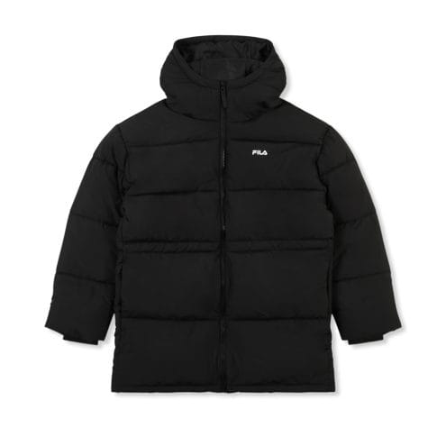 Fila Alba relaxed mid hooded puffer vinterjacka (dam) i svart