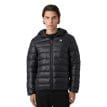 en modell bär en Fila Milano regular hooded thin puffer jacka (herr)