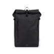 Sandqvist Stream Slim Rolltop L 26 L dagsryggsäck (unisex) i färgen svart