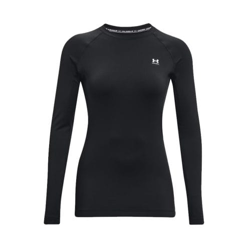 en svart Under Armour UA Coldgear Authentics Crew träningströja (dam)