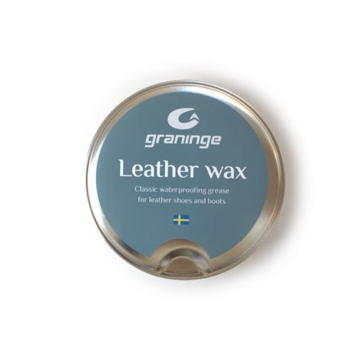 Graninge Leather wax lädervax för skor rakt ovanifrån