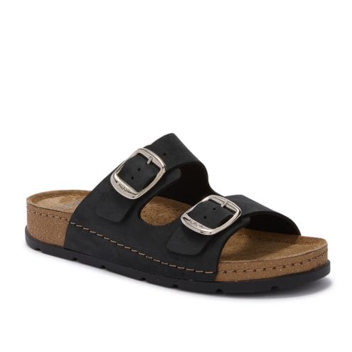 Scholl Bora 2 Buckles sandaler (dam) i svart